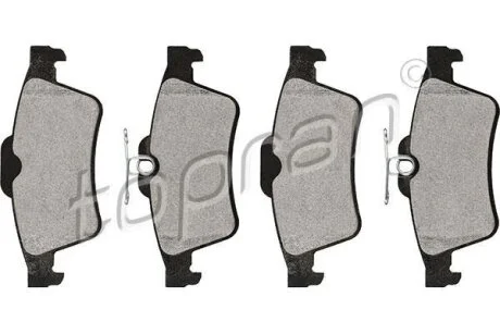 Гальмівні колодки, дискові TOPRAN / HANS PRIES 302 052