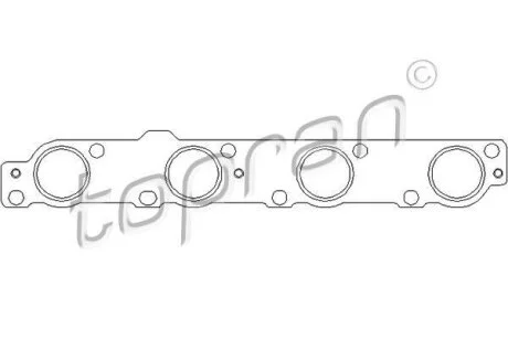 Прокладка випускного колектора TOPRAN / HANS PRIES 302 235
