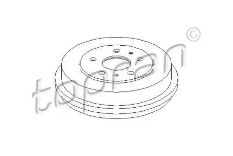 Гальмівний барабан TOPRAN / HANS PRIES 302 472