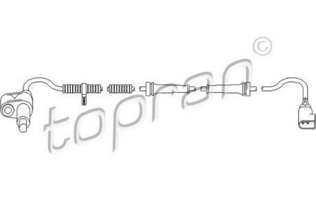 Датчик ABS TOPRAN / HANS PRIES 303 958