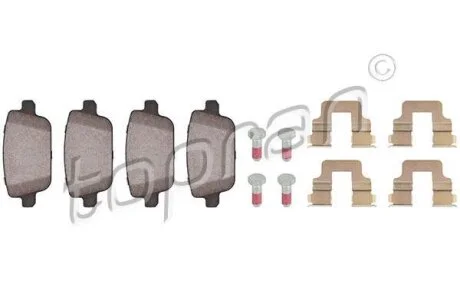 Гальмівні колодки, дискові TOPRAN / HANS PRIES 303 964