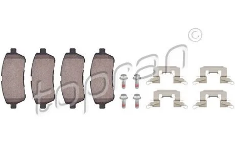 Гальмівні колодки, дискові TOPRAN 303 965