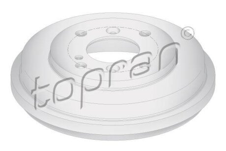 Гальмівний барабан TOPRAN / HANS PRIES 304 155
