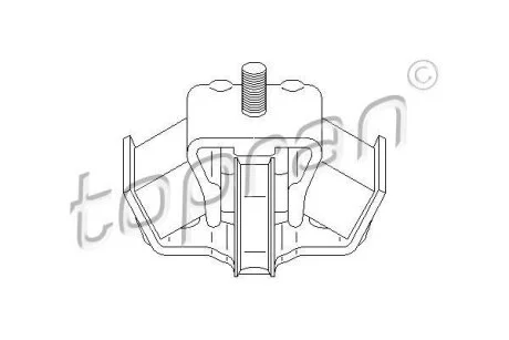 Подушка КПП MB E-class (W124) (трапеция) (сзади) TOPRAN / HANS PRIES 400 036