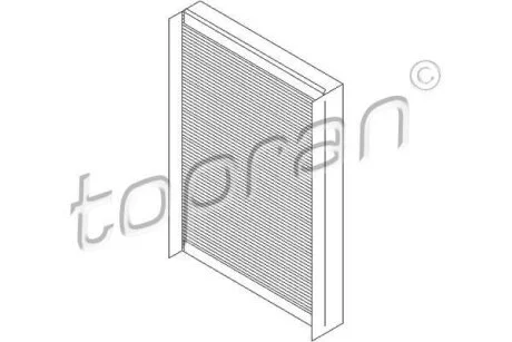 Фільтр салону TOPRAN / HANS PRIES 400 200