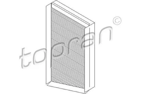 Фільтр салону TOPRAN / HANS PRIES 400 206