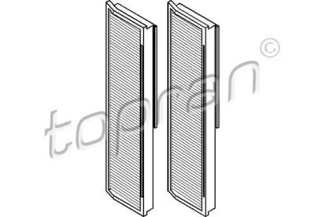 Фільтр салону TOPRAN / HANS PRIES 400 207