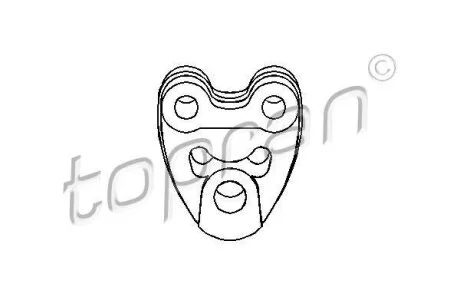 Резинка подвески глушителя Mercedes W124/201 TOPRAN / HANS PRIES 400 228