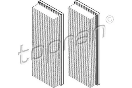 Фільтр повітря TOPRAN / HANS PRIES 400 317