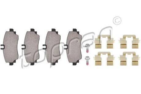 Гальмівні колодки, дискові TOPRAN / HANS PRIES 400 428