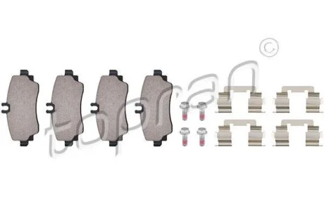 Гальмівні колодки, дискові TOPRAN / HANS PRIES 400 519