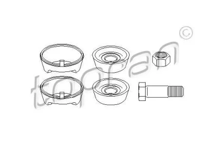 Ремкомплект, поперечный рычаг подвески TOPRAN / HANS PRIES 400 528