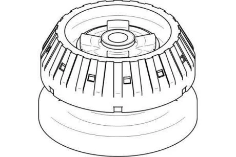 Опорна подушка TOPRAN / HANS PRIES 401 233