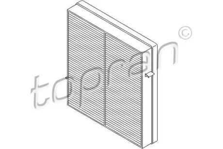 Фільтр салону TOPRAN / HANS PRIES 401 383