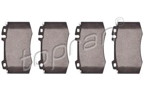 Комплект гальмівних накладок, дискове гальмо TOPRAN / HANS PRIES 401 433