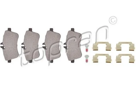 Гальмівні колодки, дискові TOPRAN / HANS PRIES 401 437