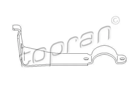 Кронштейн пiдвiски стабiлiзатора правий TOPRAN / HANS PRIES 401 493