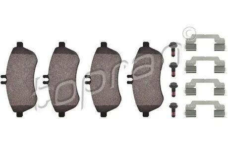 Колодки гальмівні передні 204 / A0054200820 / A007 TOPRAN / HANS PRIES 401 901