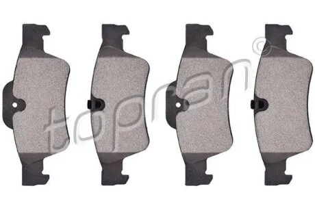 Комплект гальмівних накладок, дискове гальмо TOPRAN / HANS PRIES 401 936