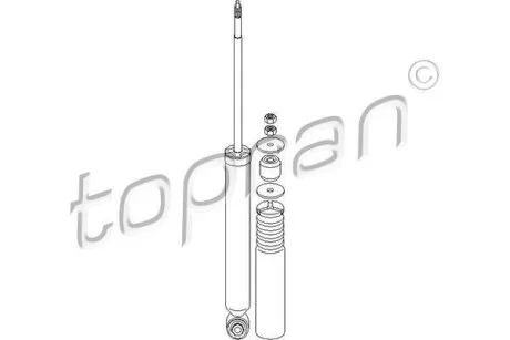 Амортизатор задній TOPRAN / HANS PRIES 401 973