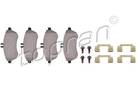 Гальмівні колодки, дискові TOPRAN / HANS PRIES 407 764