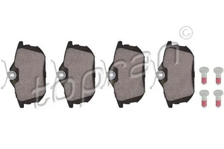 Гальмівні колодки, дискові TOPRAN / HANS PRIES 407 961