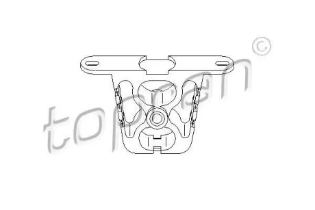 Елемент випускної системи TOPRAN / HANS PRIES 500 182
