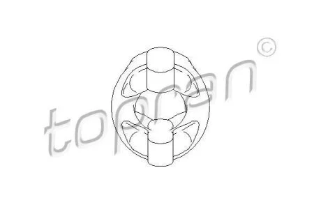 Елемент випускної системи TOPRAN / HANS PRIES 500 184