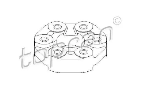 Муфта Bmw E46/E34/E39/E32/E38/X53 2.5-3.5 TOPRAN / HANS PRIES 500 292