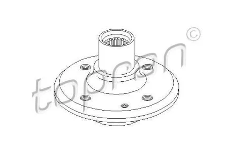 Ступиця TOPRAN / HANS PRIES 500 358