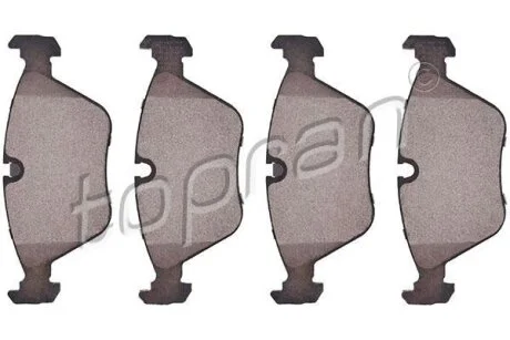 Гальмівні колодки, дискові TOPRAN / HANS PRIES 500 376