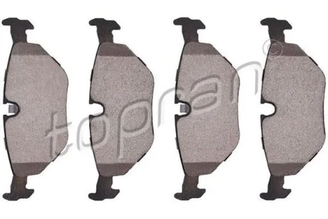 Гальмівні колодки, дискові TOPRAN / HANS PRIES 500 380