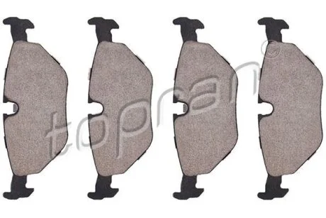 Гальмівні колодки, дискові TOPRAN / HANS PRIES 500 382