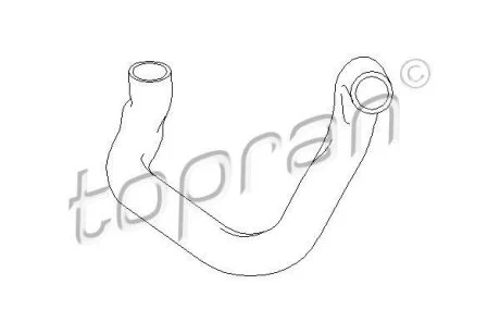 Шланг гумовий сист. охолоджен. TOPRAN / HANS PRIES 500 458