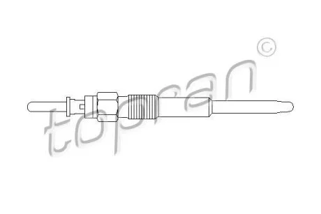 Свічки накалу/свічки нагріву TOPRAN 500 640