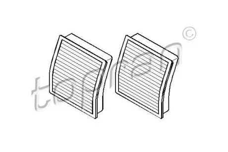 Фільтр салону TOPRAN / HANS PRIES 500 646