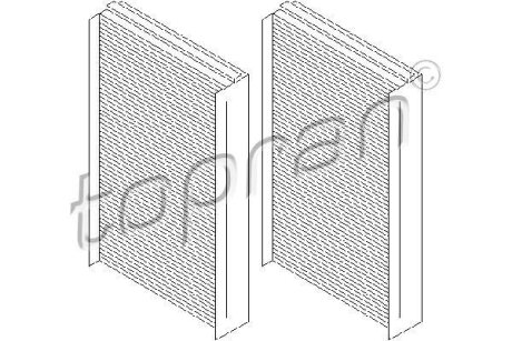Фільтр салону TOPRAN / HANS PRIES 500 647