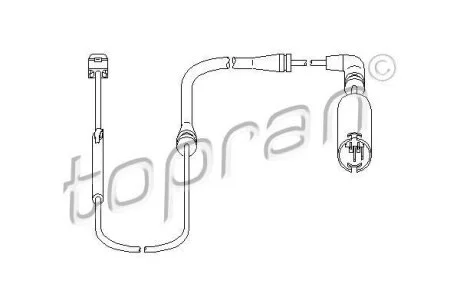 Датчик износа передних тормозных колодок (670мм) BMW 3 E46 TOPRAN / HANS PRIES 500 659