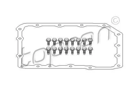 Прокладка АКПП TOPRAN / HANS PRIES 500 784