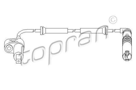 Датчик ABS TOPRAN / HANS PRIES 500 979