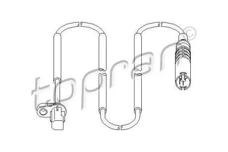 Датчик ABS TOPRAN / HANS PRIES 501 078