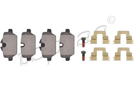 Гальмівні колодки, дискові TOPRAN / HANS PRIES 501 249