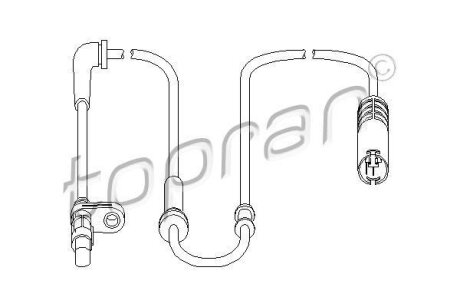 Датчик ABS TOPRAN / HANS PRIES 501 458