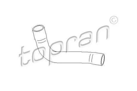 Шланг гумовий сист. охолоджен. TOPRAN 501 553