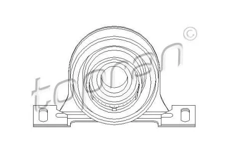 Опора кардан.вала TOPRAN / HANS PRIES 501 594