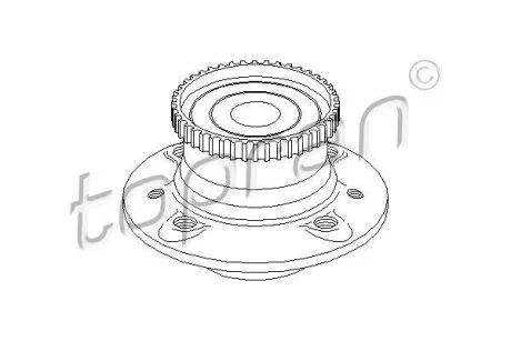 Підшипник колеса,комплект TOPRAN / HANS PRIES 700 177