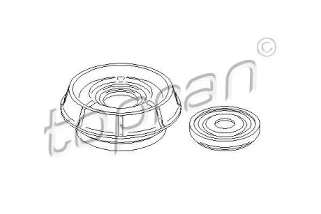 Подушки амортизатора TOPRAN / HANS PRIES 700 350