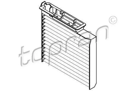 Фильтр, воздух во внутренном пространстве TOPRAN / HANS PRIES 700 462