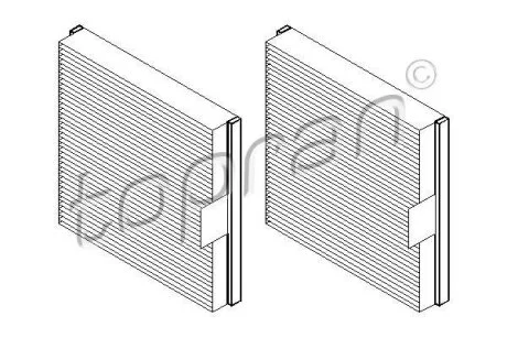 Фільтр салону TOPRAN / HANS PRIES 700 489