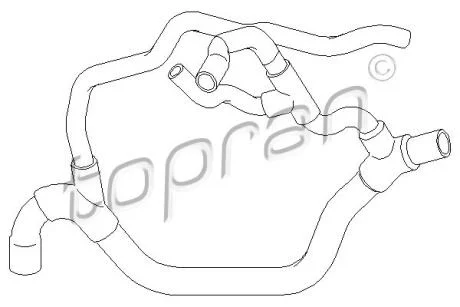 Патрубок TOPRAN / HANS PRIES 700 509